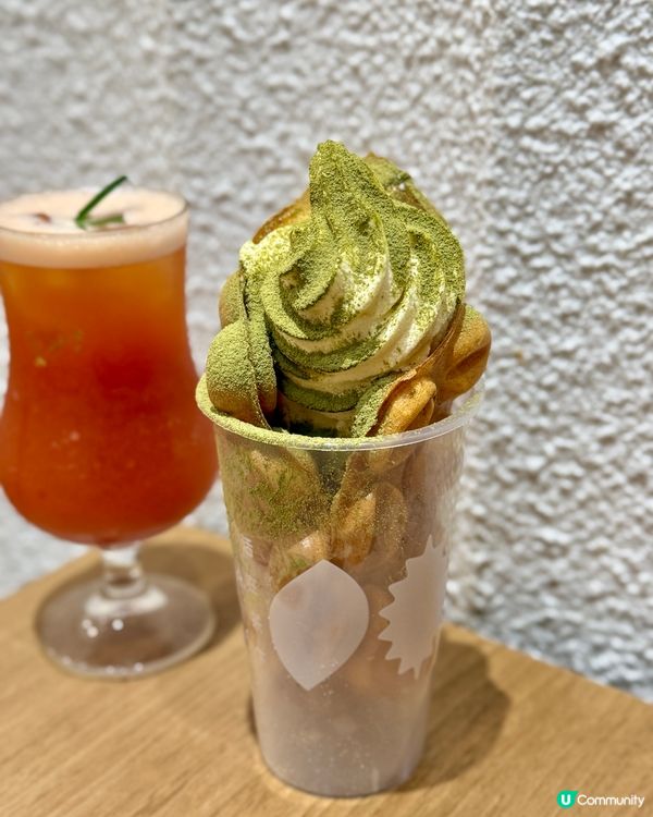 夏日行街必食！茶味雪糕雞蛋仔🍦😋