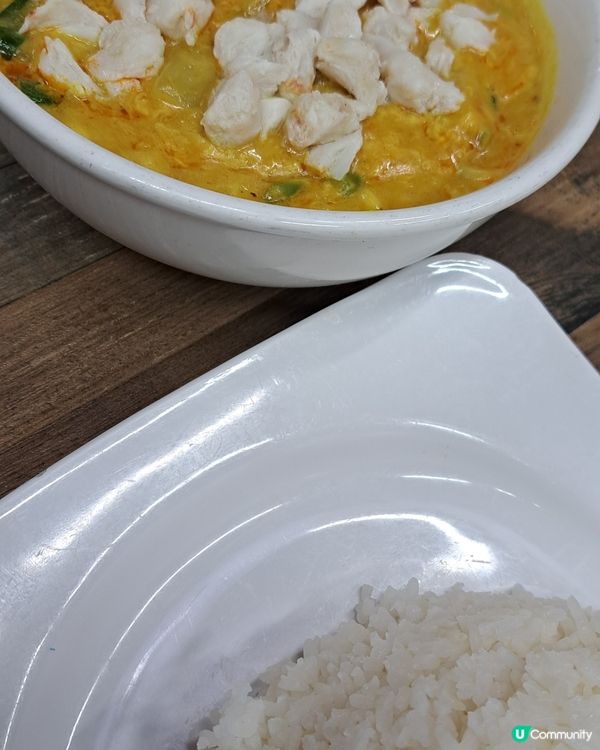 初嚐咖哩蟹肉飯