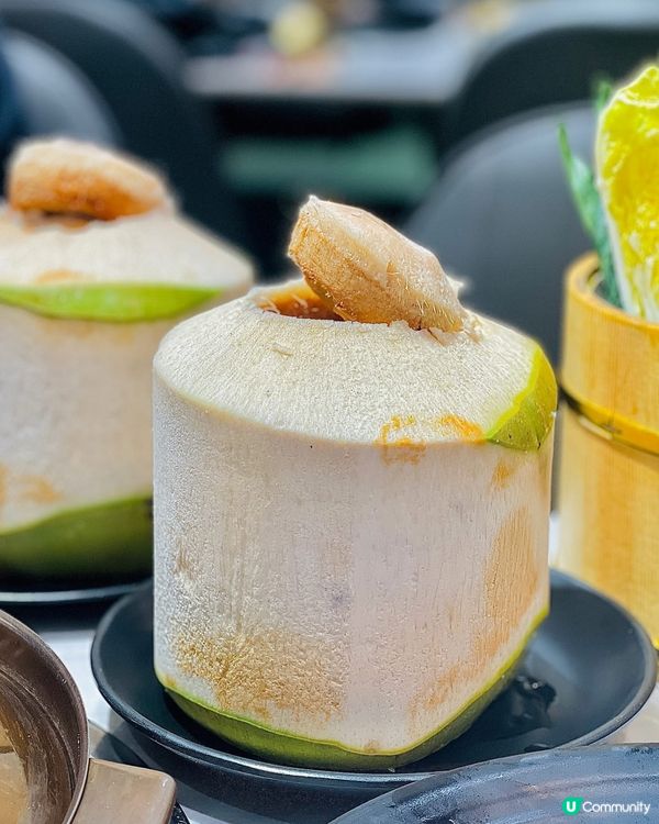 世－‼️巨清甜既椰子雞湯底👍🏻👍🏻