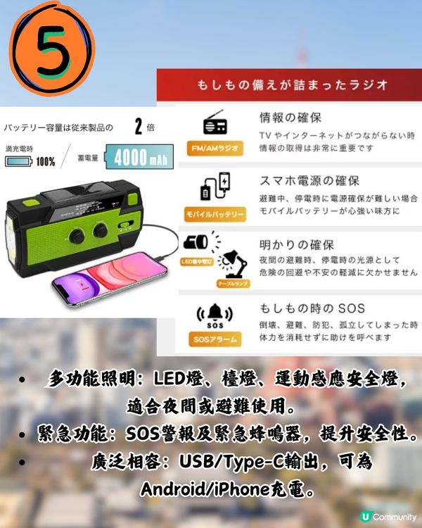 日本樂天官方5大防災物推介！大容量防災包/米其林三星監修麵包罐頭/最薄折疊式安全帽！