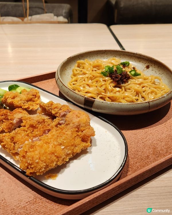 台式鹽酥雞扒拌麵 😍