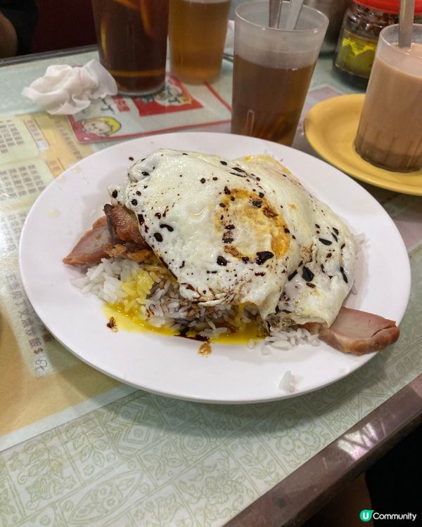 新蒲崗茶餐廳的午餐