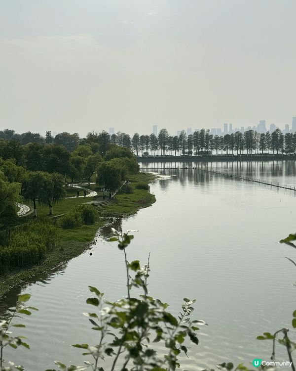 馳名的東湖，環境好靚，好大，可以租單車踩，沿路欣賞風景。