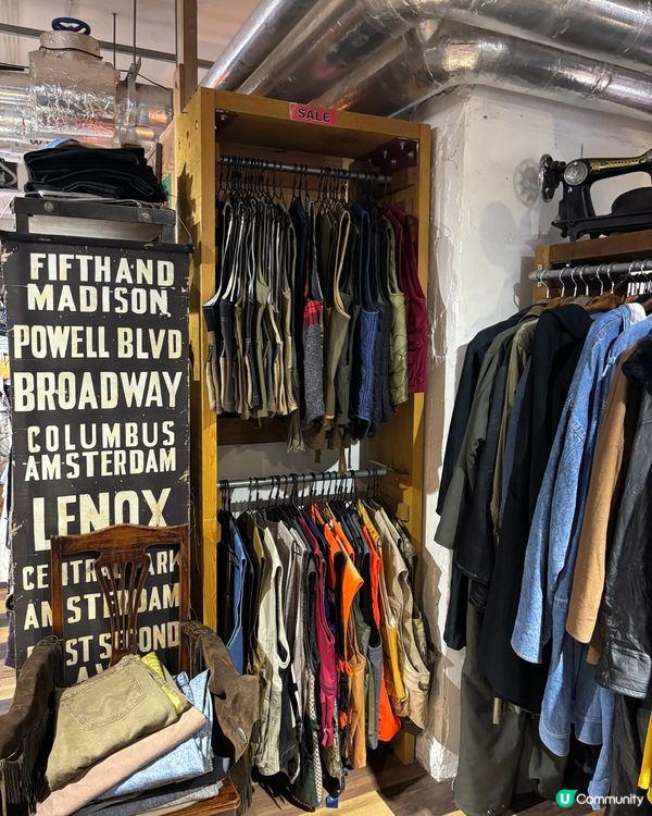 港島區兩層超大古著店🧥不經不覺已經有30年歷史😍