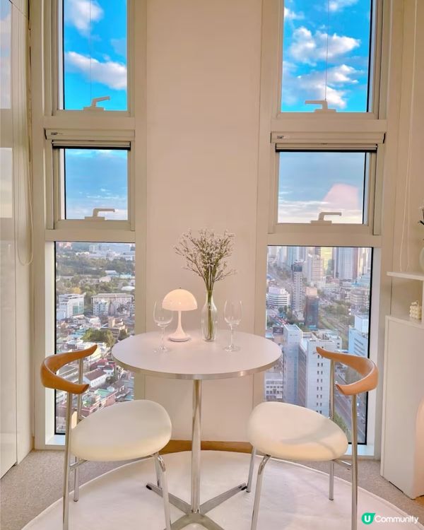 首爾民宿打卡📸！落地窗靚爆✨！ #首爾住宿 #打卡必去