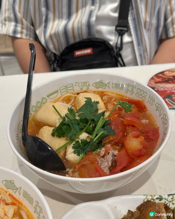 麻辣蕃茄湯米線😋🍅！湯底勁濃郁！