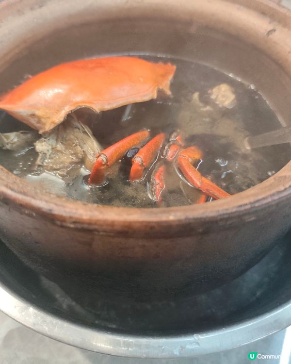 深圳梅林必食！🦀惜亩蟹湯，正到爆！😋