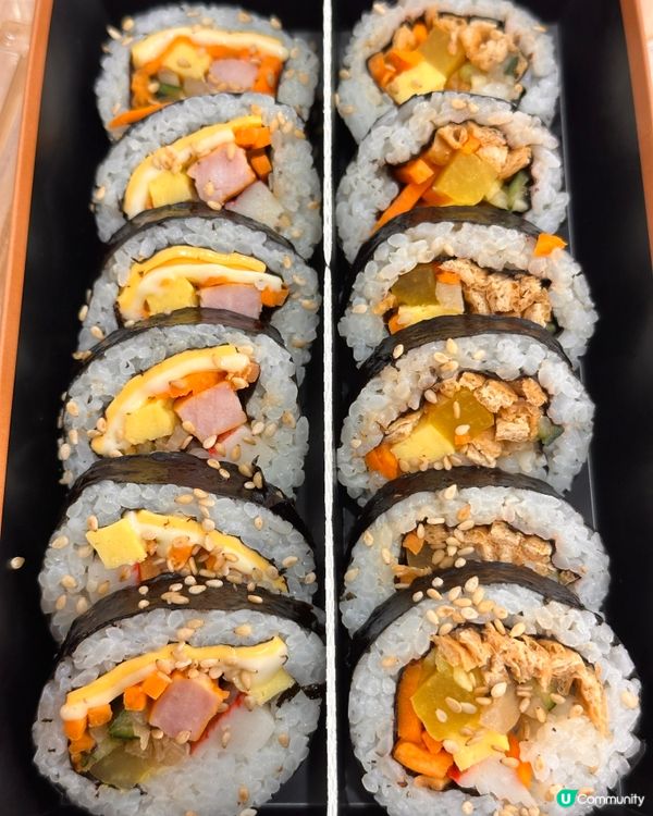 🇰🇷🍙韓國超市Homeplus 紫菜包飯｜兩款口味一盒試哂！