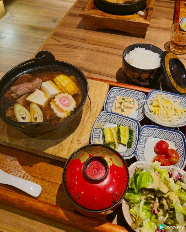 焰燒肉壽喜燒鍋！湯底超濃郁🤤 北海道蜜瓜益力多正！