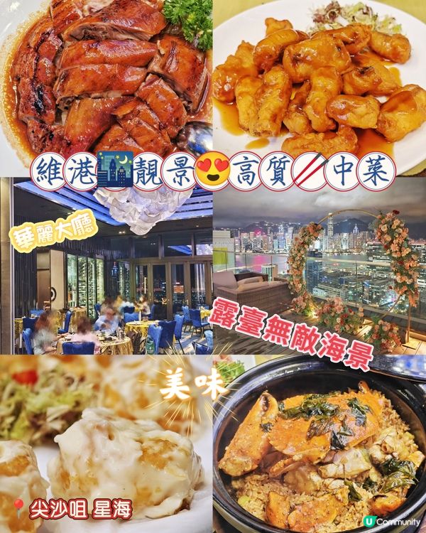 維港🌃靚景😍高質🥢中菜