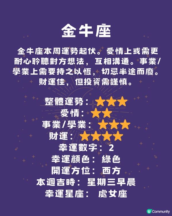 12星座本週運程(16/6-22/6)🌟