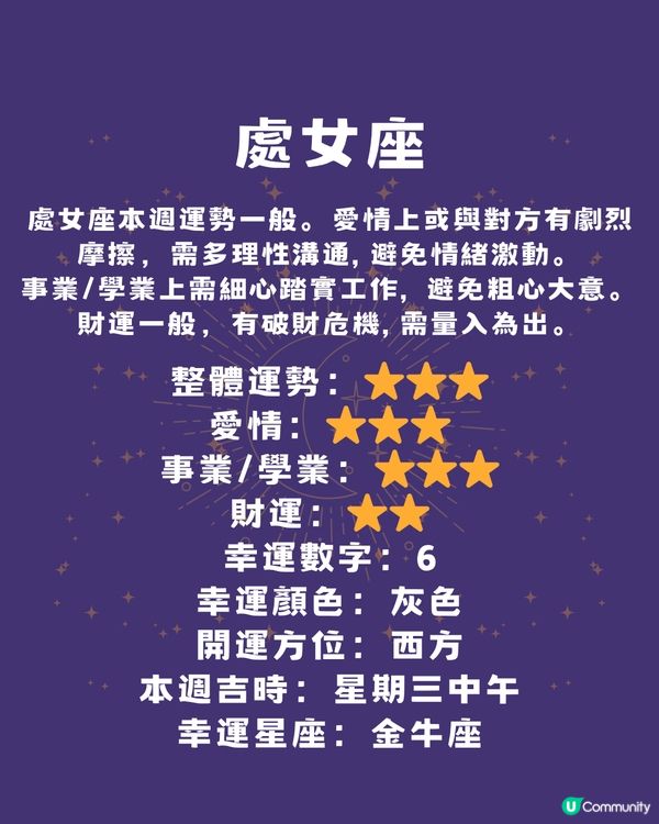12星座本週運程(16/6-22/6)🌟