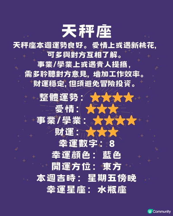 12星座本週運程(16/6-22/6)🌟