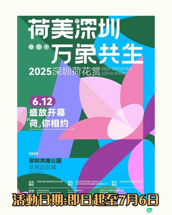 深圳荷花展開鑼！免費入場！附5大影相位+打卡攻略📸
