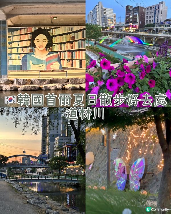 🇰🇷韓國首爾夏日散步好去處 💦 🌇黃昏閃耀溪畔