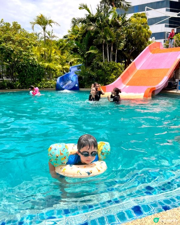 曼谷水上樂園玩到癲 🐧💦 親子必去！