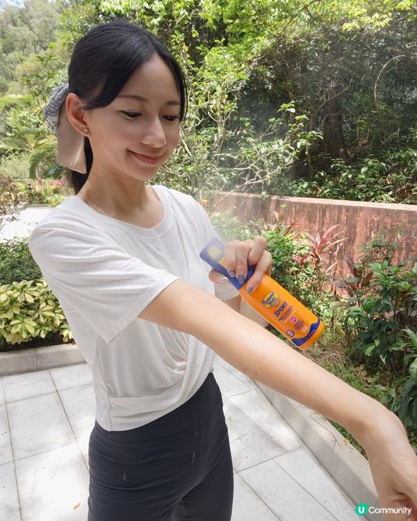 陽光猛烈☀️！香蕉船360防曬噴霧，運動必備！🏃‍♀️