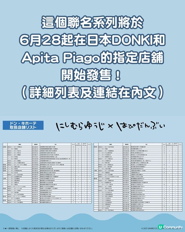 西村裕二×Sanrio聯名第2彈登場！15款潮流服飾/可愛小物/公仔掛飾 6.28起日本指定商店發售