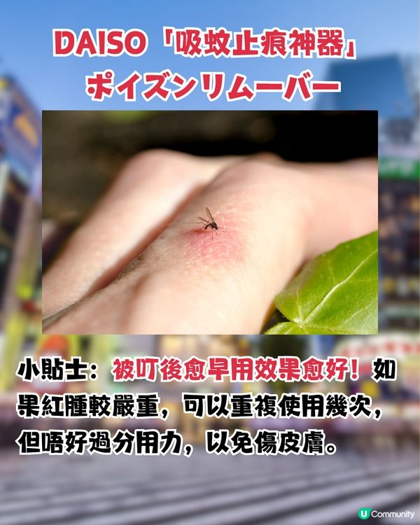 日本DAISO除蚊毒止痕神器！？即時減輕搔癢消腫！夏日必備！