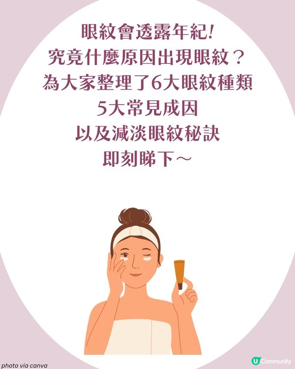 告別眼紋！6大類型深度解析 5大成因/預防策略👁️魚尾紋/細紋有得救！