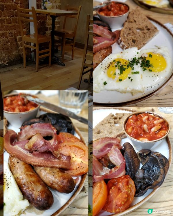 哥德式紅磚牆早餐！😋 倫敦必食！🍞
