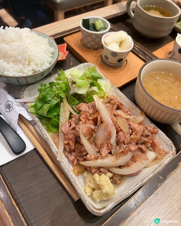 今晚奧海城覓食記😋！生薑燒豚肉超正！🐷🍚