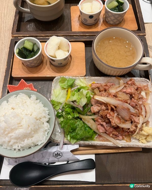 今晚奧海城覓食記😋！生薑燒豚肉超正！🐷🍚