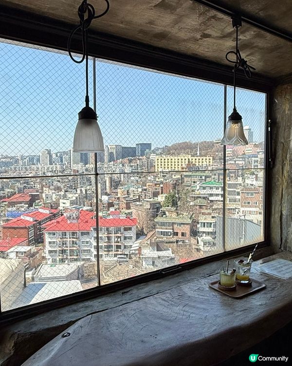 梨泰院解放村打卡餐廳📸！窗景靚到爆！🤩收藏首爾絕美景色❤️