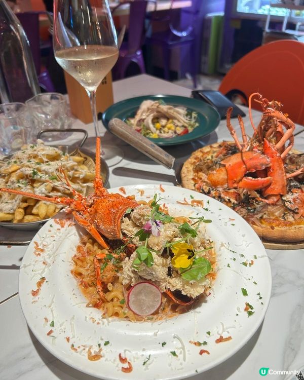 畫碟+龍蝦QQ意粉🤤！生日飯必選！🥳