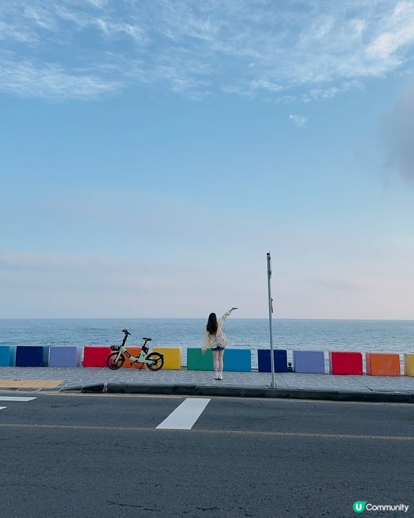 濟州最美彩虹海岸公路🌈🧡❤️🩵💛💜