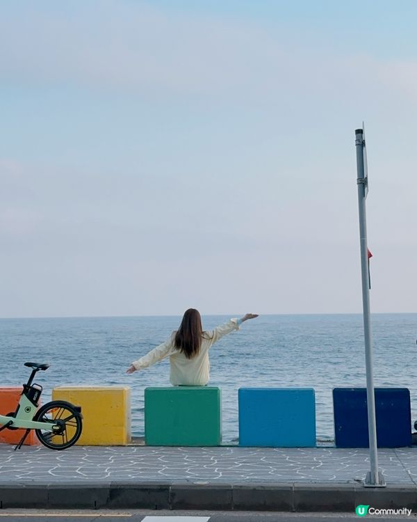 濟州最美彩虹海岸公路🌈🧡❤️🩵💛💜