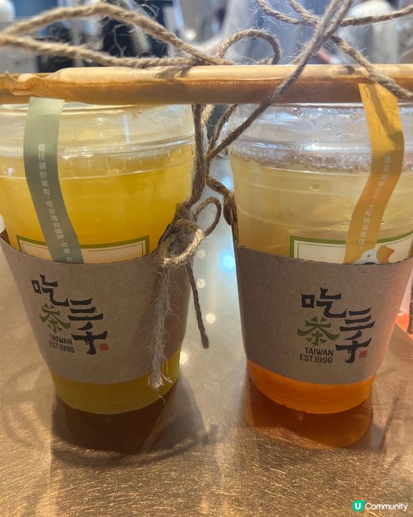 康城解渴！🍊蜜桃冰茶超正！😋