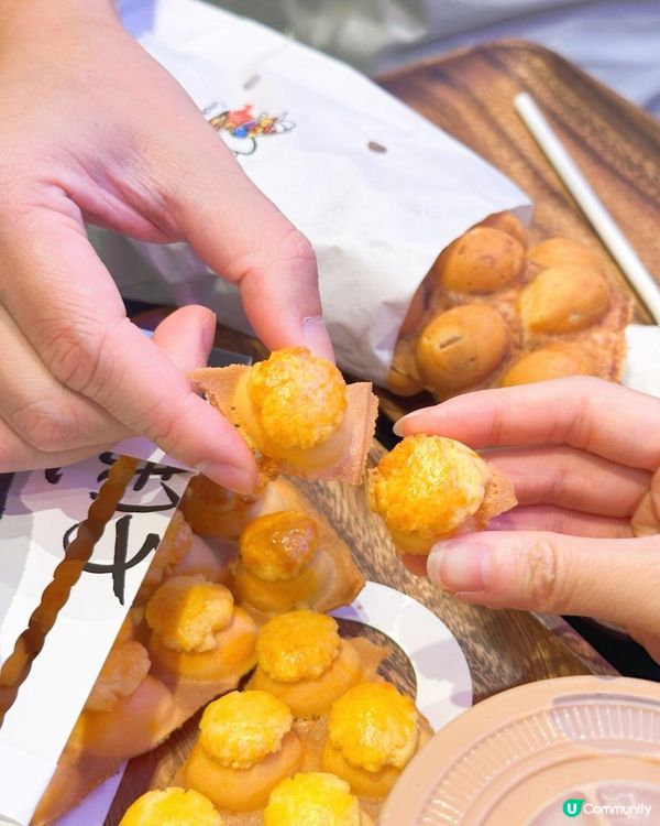 人氣大熱菠蘿包雞蛋仔