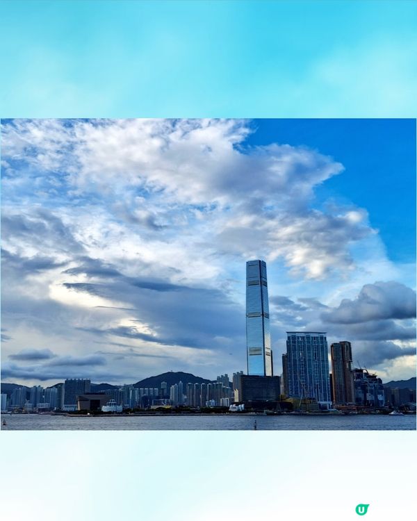 黃昏天空下的彩虹🌈雖不大感到好靚