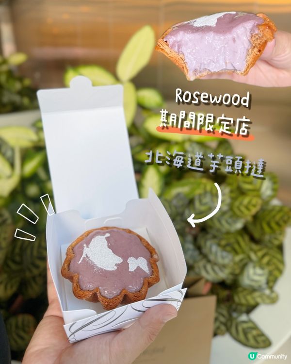 Rosewood 期間限定北海道芋頭撻💜