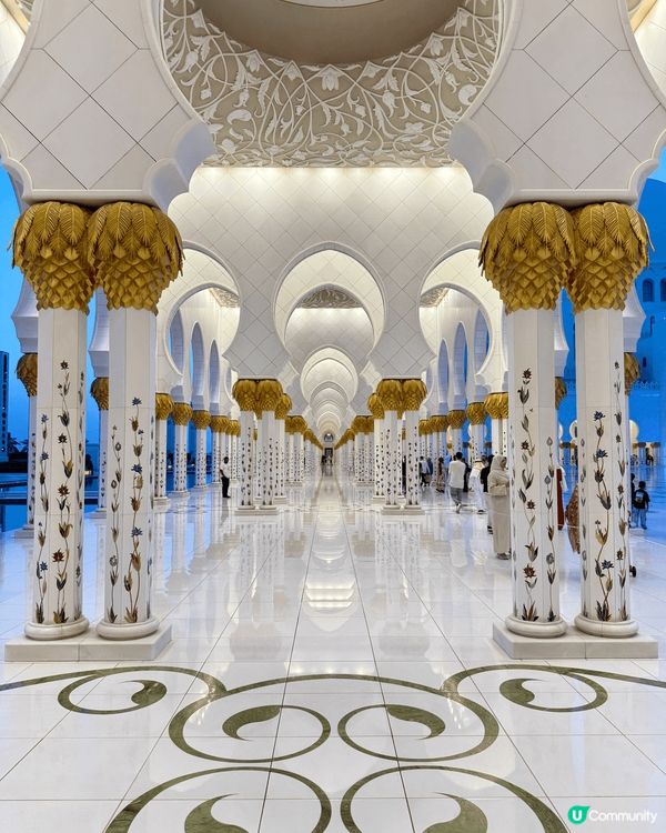 【阿布扎比大清真寺入殿朝聖記🕌】