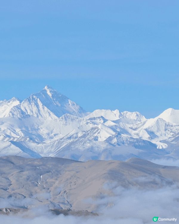 西藏珠穆朗瑪峰跟喜馬拉雅山脈