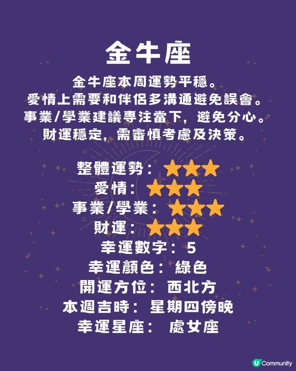 12星座本週運程(23/6-29/6)🌟