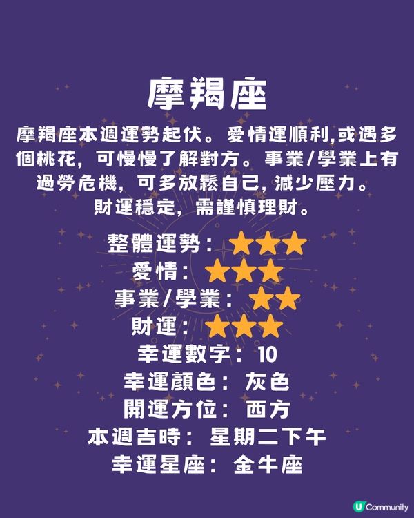 12星座本週運程(23/6-29/6)🌟