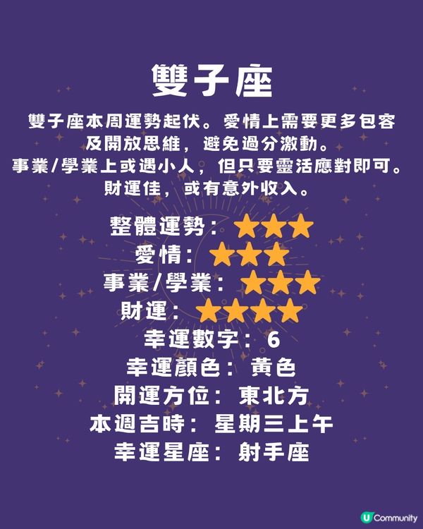 12星座本週運程(23/6-29/6)🌟