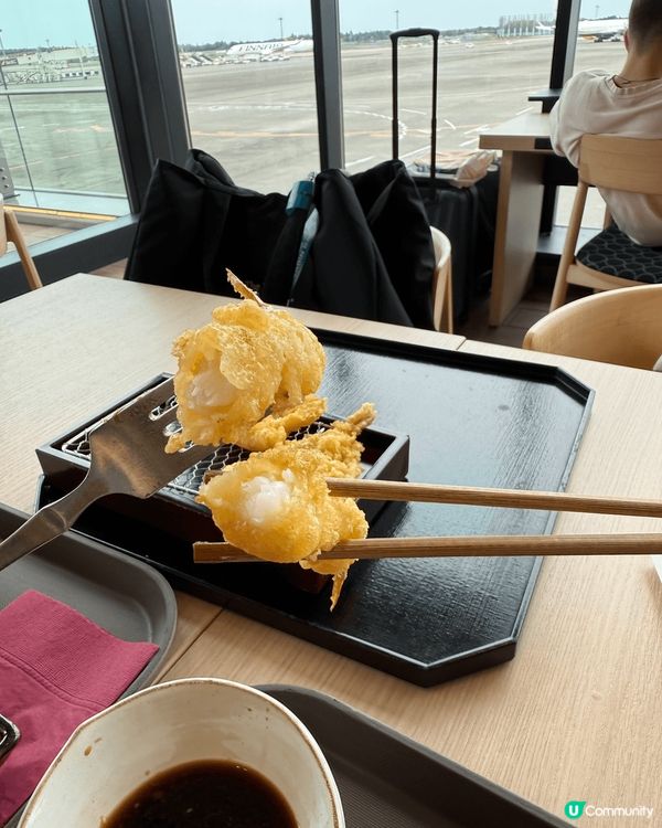 日本羽田機場嘅餐廳都好高質，臨返香港前都可以食餐好嘅。天婦羅...