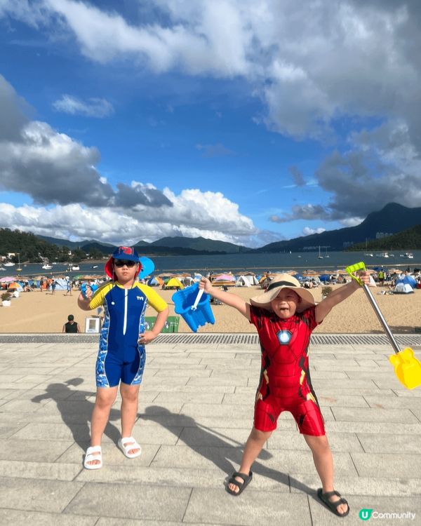 放假時盡量會帶小朋友到戶外遊玩，身心都可以健康一點