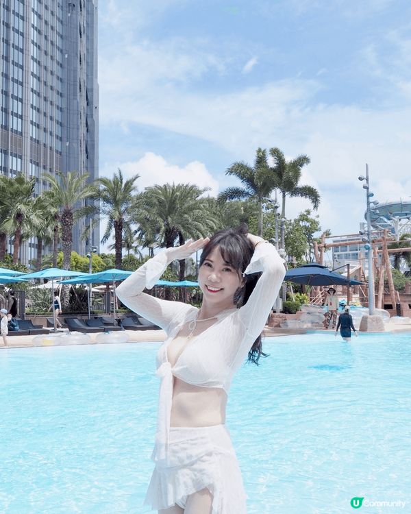 同閨蜜去澳門玩轉 新濠影滙水上樂園👙