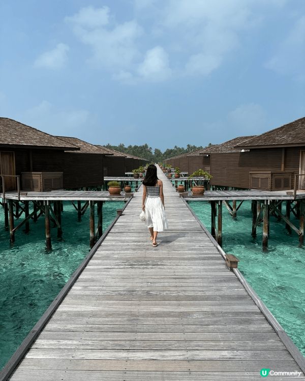 攝於馬爾代夫——好似幅畫咁靚嘅地方！島上有齊靚景美食，非常適...