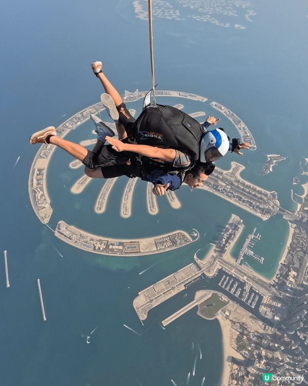 杜拜旅遊（Dubai Mall等人、棕櫚島跳傘、沙漠騎駱駝、...