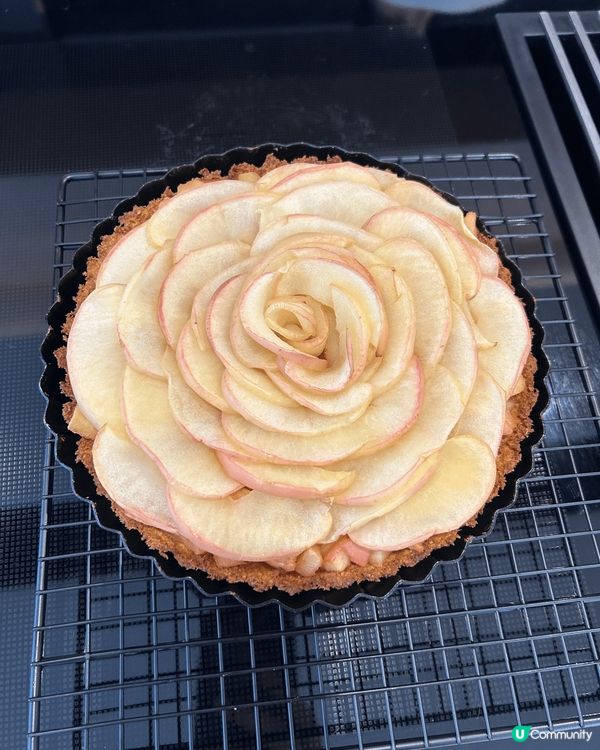 係6月第一個星期六同朋友參加左整蛋糕班，整既係健康既燕麥蘋果...