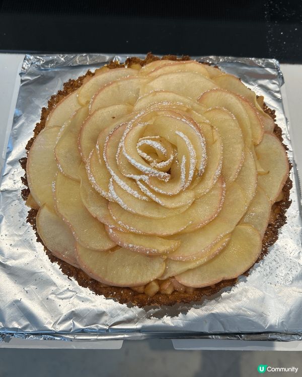 係6月第一個星期六同朋友參加左整蛋糕班，整既係健康既燕麥蘋果...