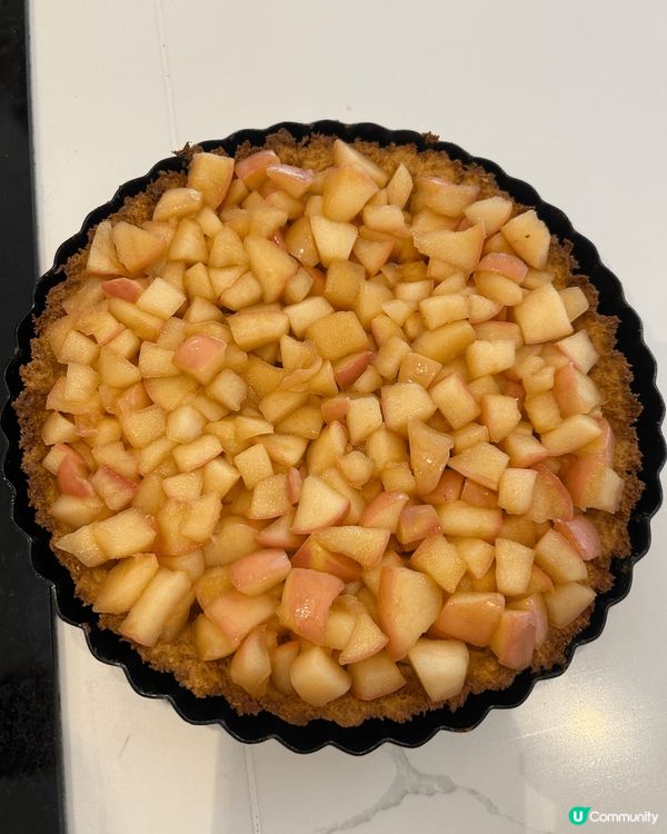 係6月第一個星期六同朋友參加左整蛋糕班，整既係健康既燕麥蘋果...