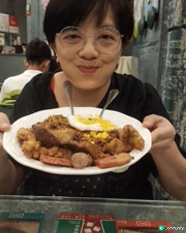 我最喜愛嘅牛扒，火山咖哩蛋飯