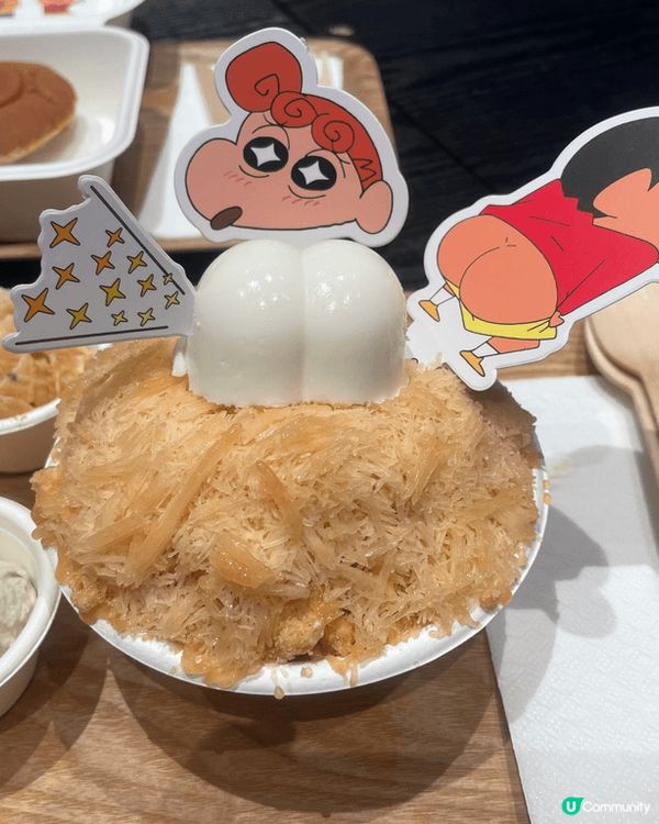 去咗睇得完嘅蠟筆小新展覽，入面有呢啲特色嘅嘢食好好味，仲要好...